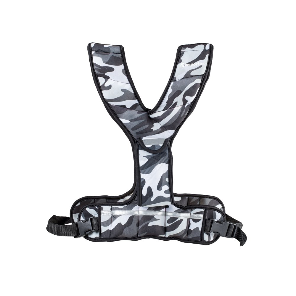 inSPORTline Zátěžová vesta Fitup 3 kg maskáčová šedá inSPORTline