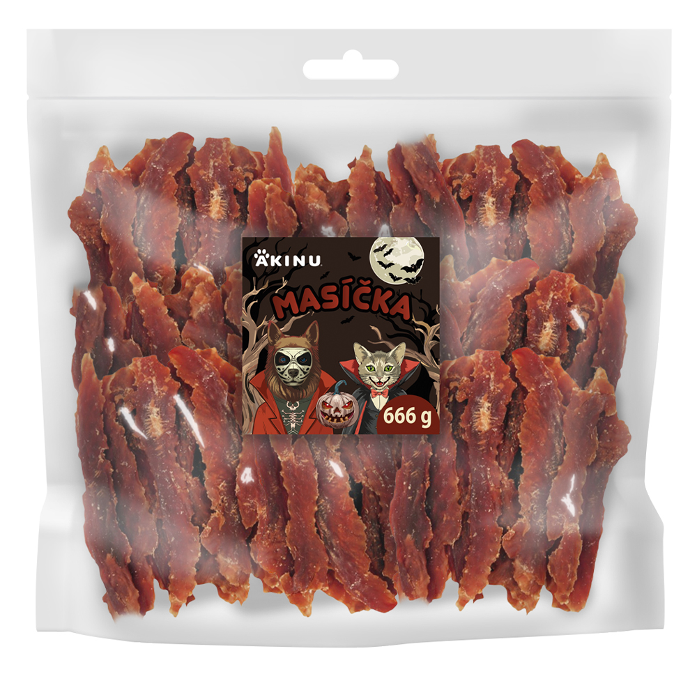 Akinu MASÍČKA Kachní prsíčka pamlsek pro psy 666 g Akinu