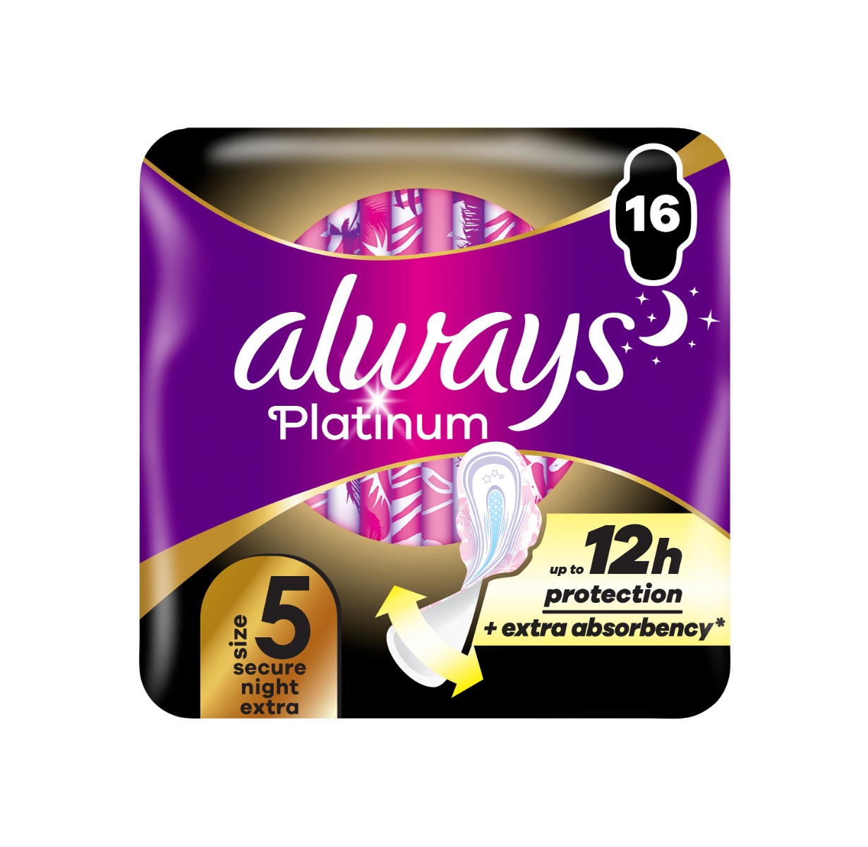 Always Platinum Secure Night Extra vložky 16 ks Always