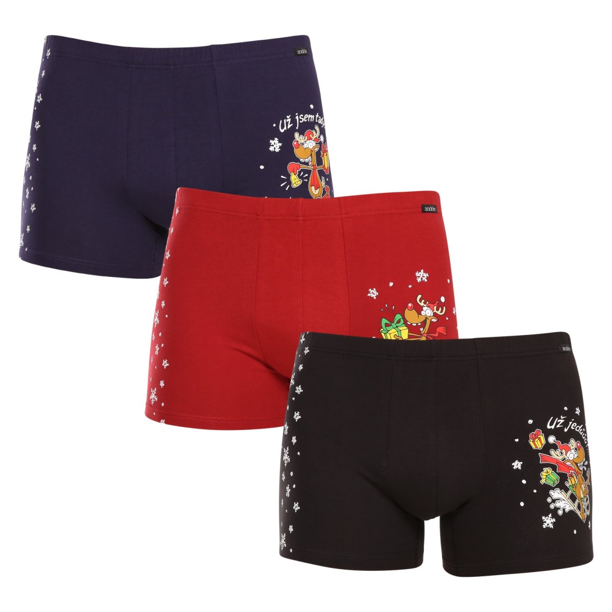 Andrie 3PACK pánské boxerky vícebarevné (PS 5779) M Andrie