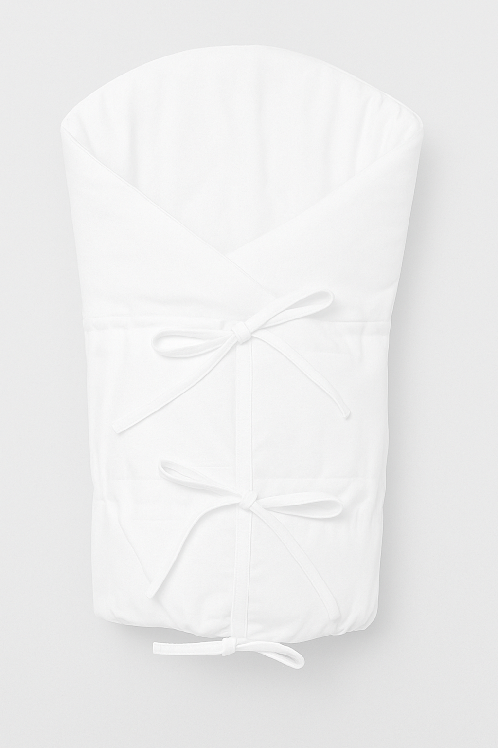 Baby Nellys Klasická retro zavinovačka NATURE šněrovací s výplní - bílá Baby Nellys