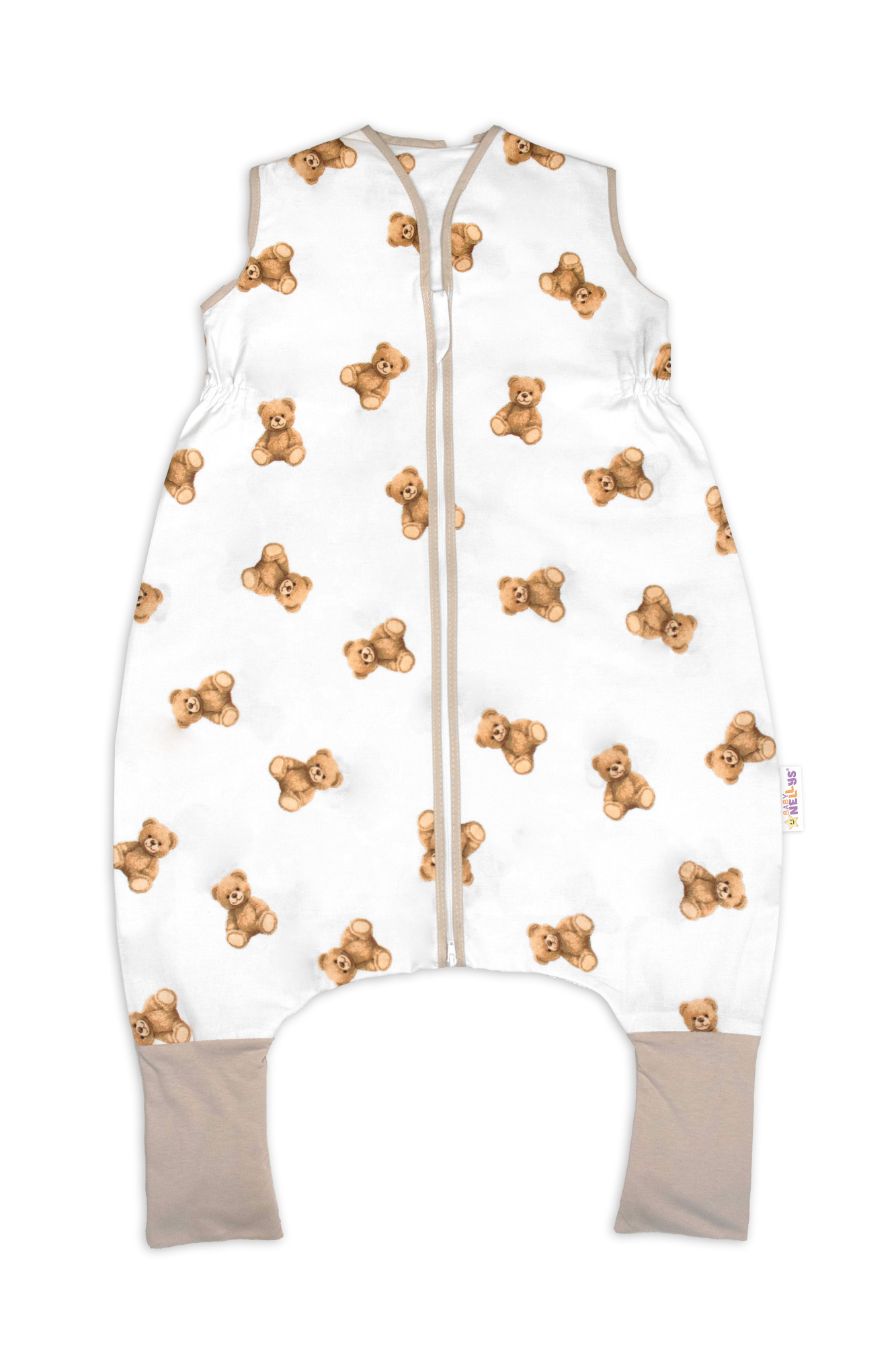 Baby Nellys Letní spací vak se zahrnovacími nohavičkami