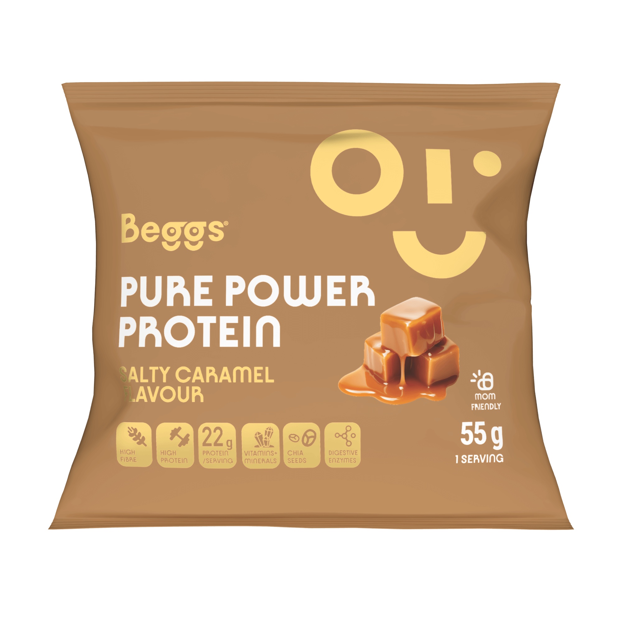 Beggs Pure Power Protein salty caramel 55 g Beggs
