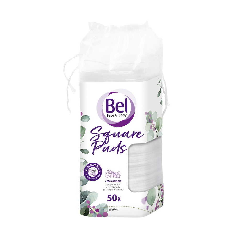 Bel Face & Body Cosmetic odličovací tampony čtvercové 50 ks Bel