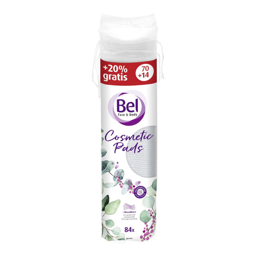 Bel Face & Body Cosmetic odličovací tampony kulaté 70+14 ks Bel