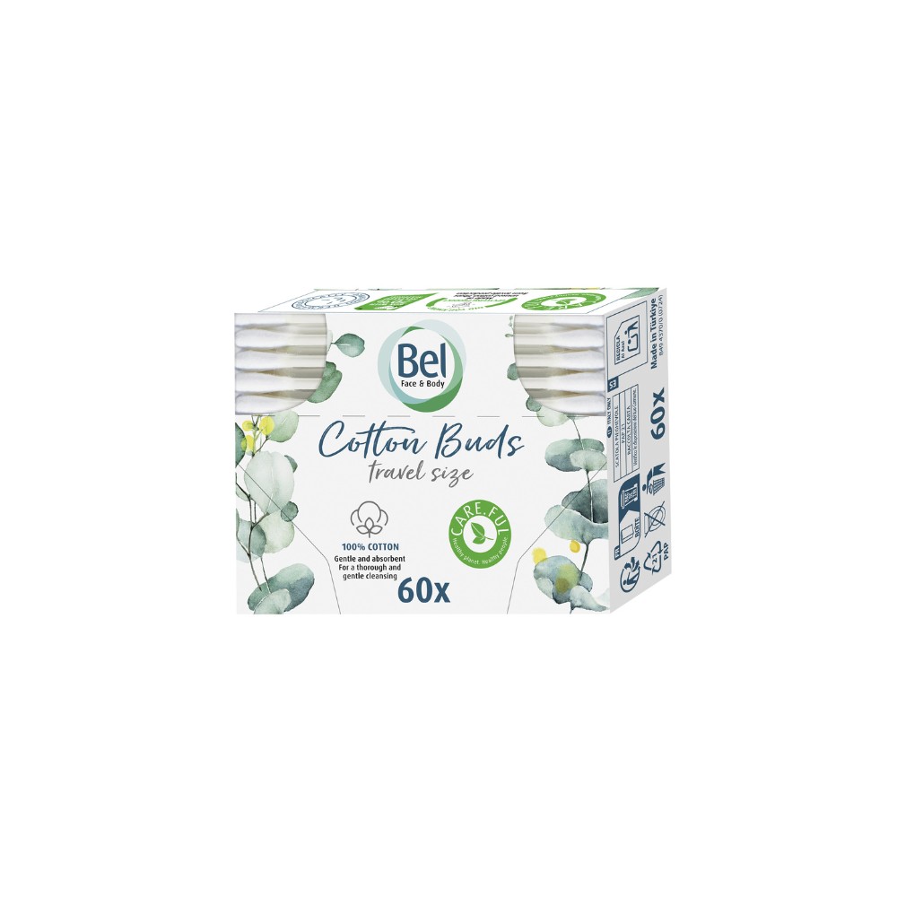 Bel Face & Body Cotton vatové tyčinky cestovní 60 ks Bel