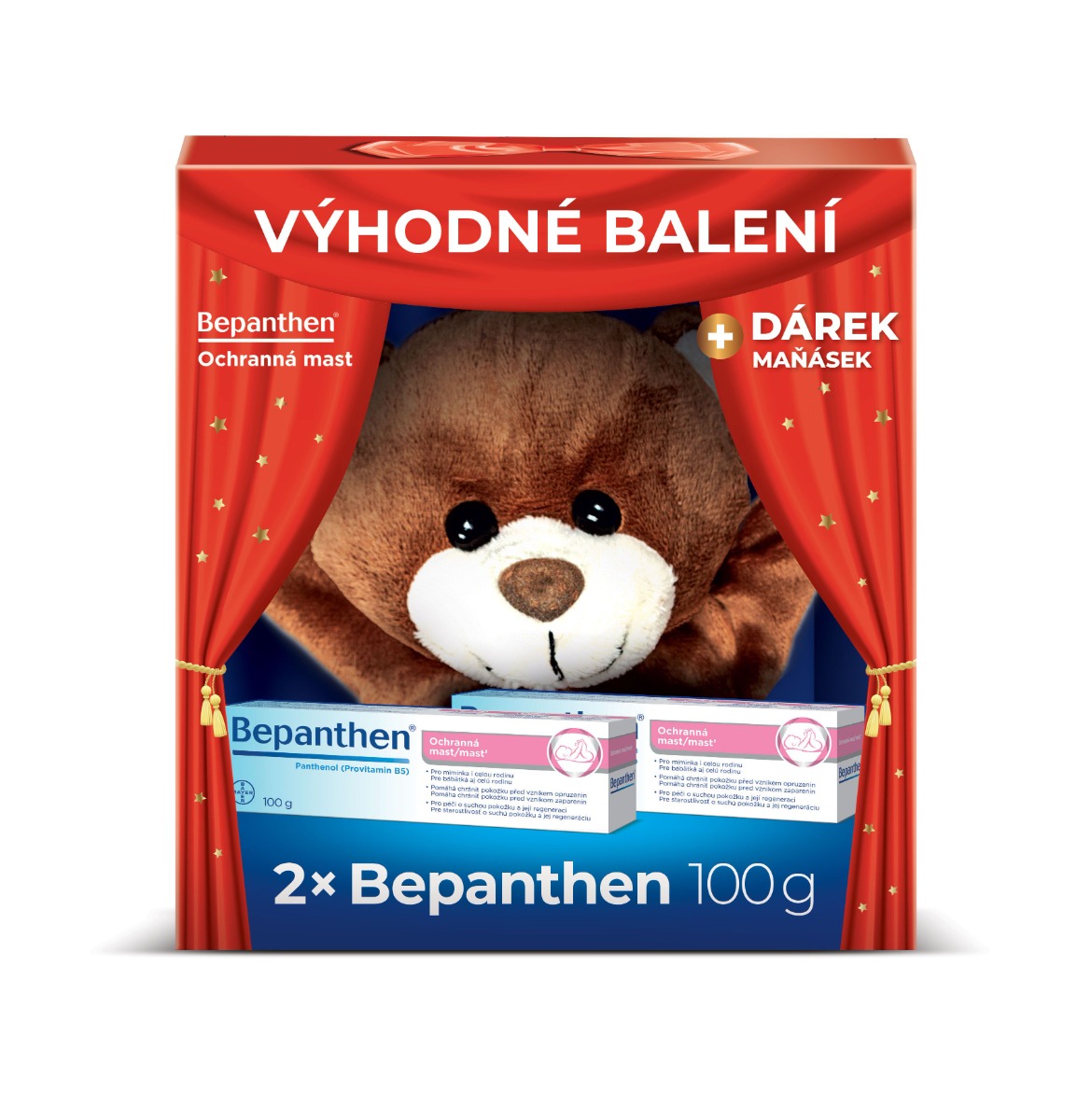Bepanthen Ochranná mast 2x100 g + dárek Bepanthen
