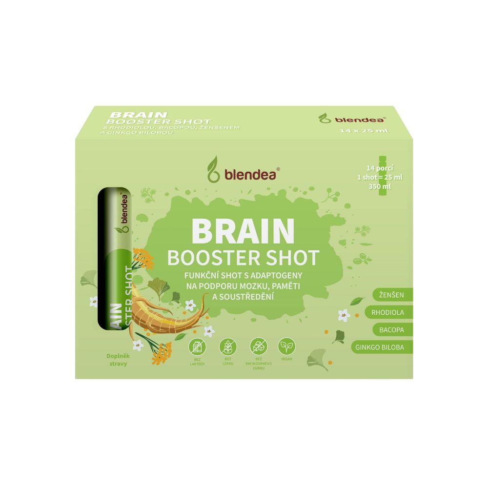 Blendea Brain Booster Shot s adaptogeny 14x25 ml Blendea