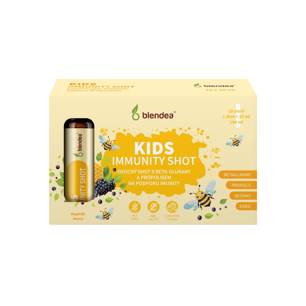 Blendea Kids Immunity Shot s propolisem a beta-glukany 10x10 ml Blendea