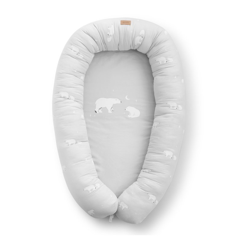 Bonjourbébé bavlněné hnízdečko XL Polaris Grey Bonjourbébé