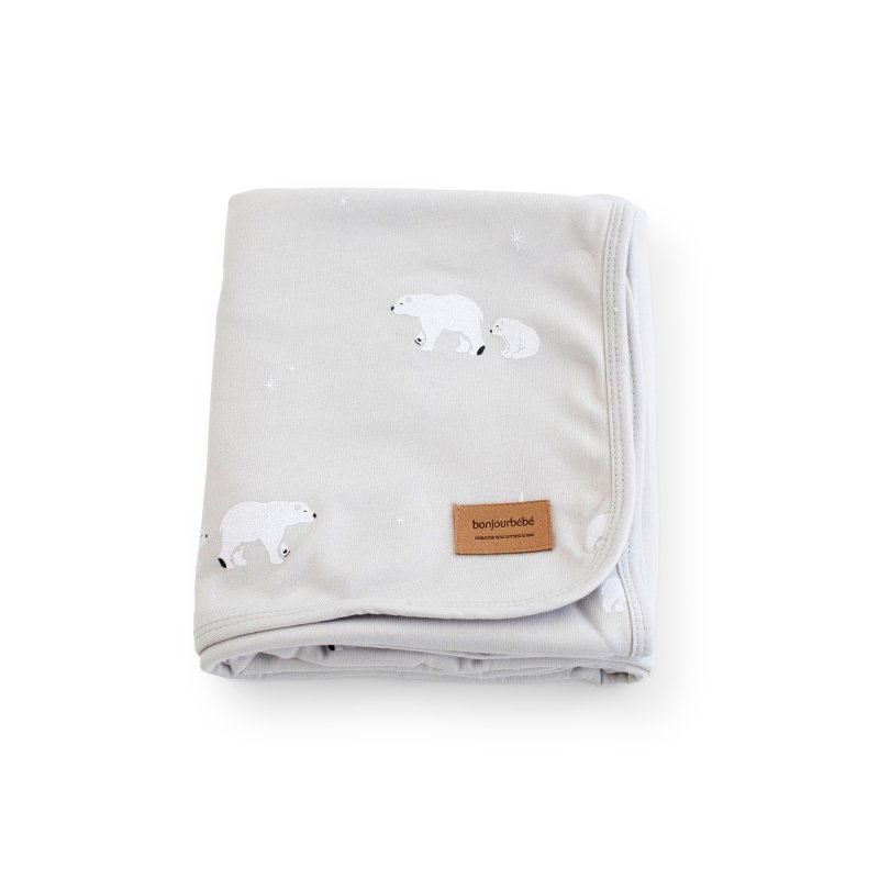 Bonjourbébé dětská bavlněná deka Polaris Grey Bonjourbébé