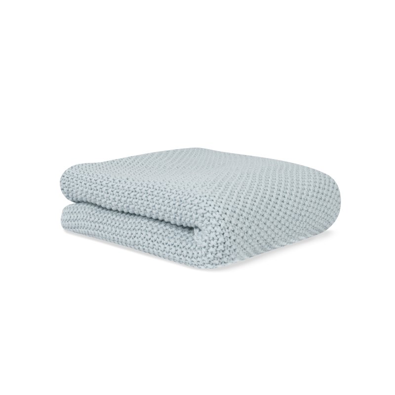 Bonjourbébé dětská pletená deka organická bavlna 70x90cm Blue Bonjourbébé