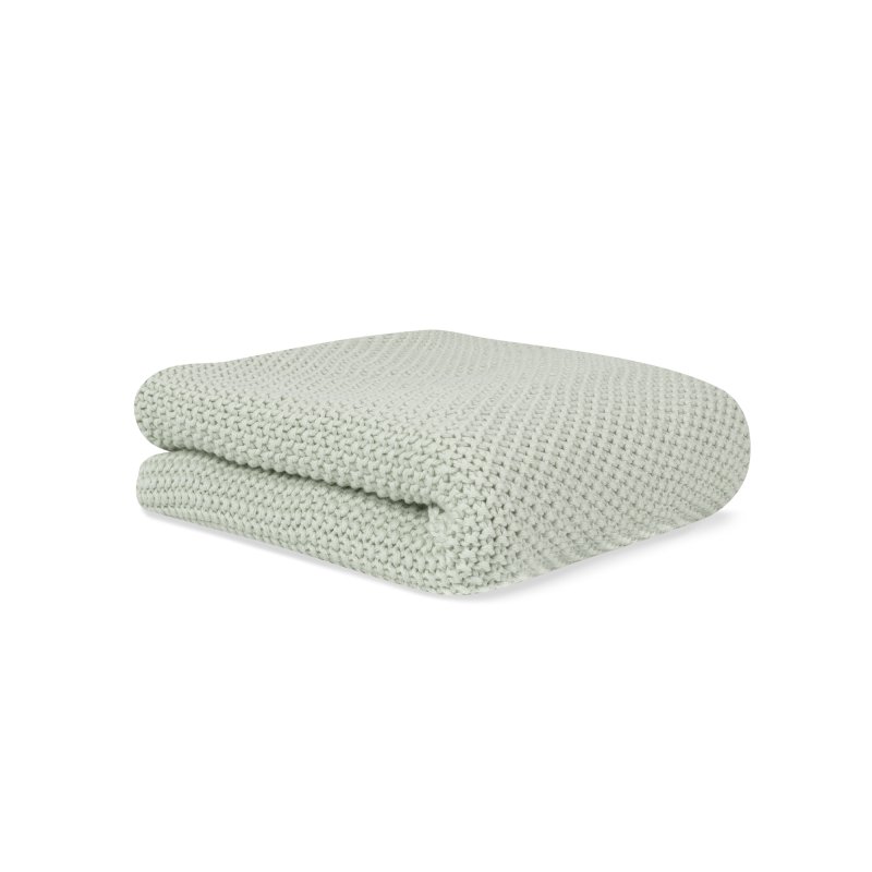 Bonjourbébé dětská pletená deka organická bavlna 70x90cm Mint Bonjourbébé
