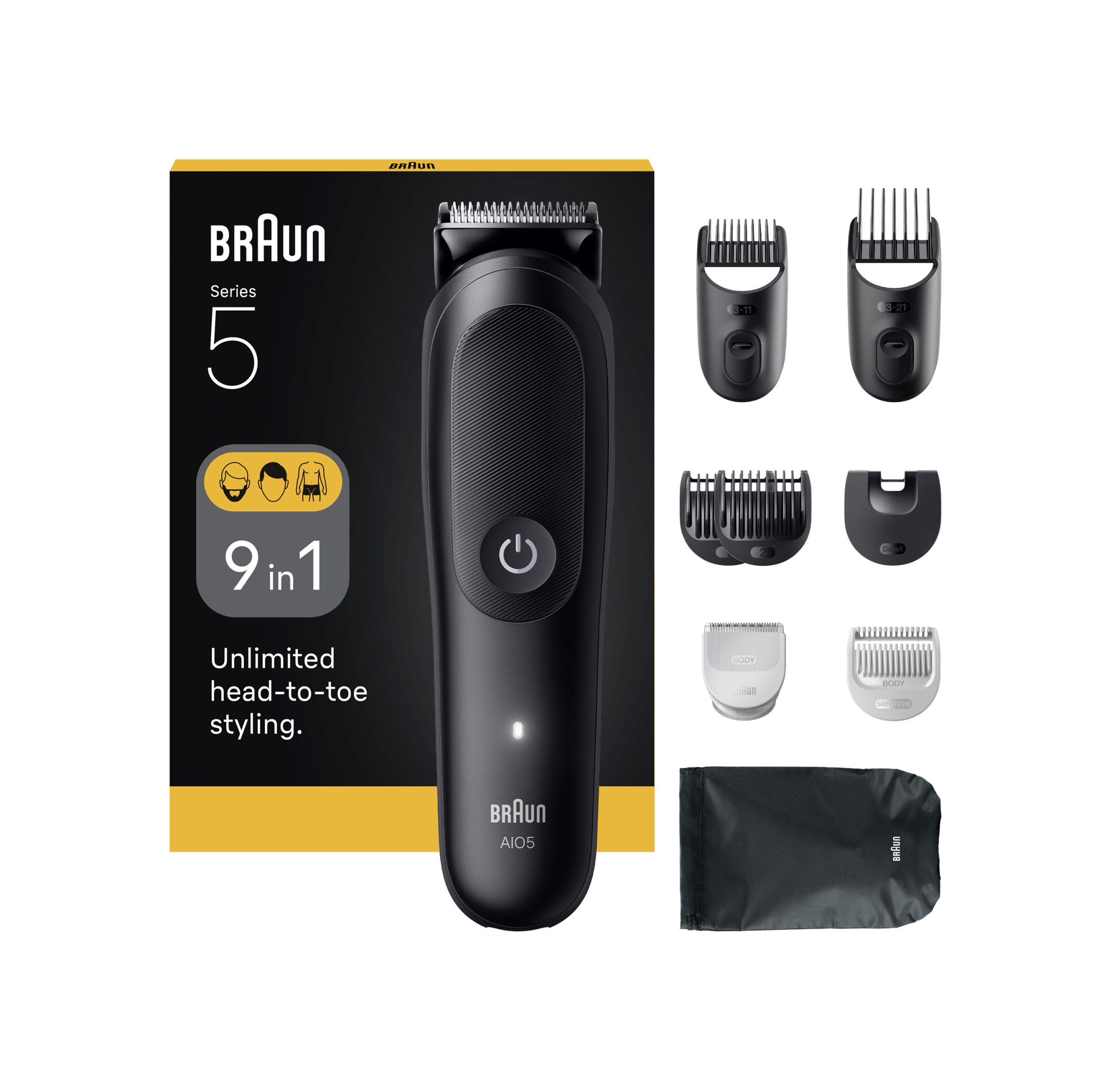 Braun Series 5 AIO5540 All-in-One sada 9v1 Braun