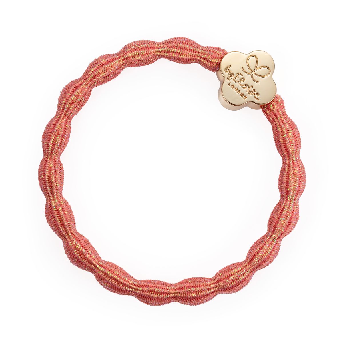 By Eloise London Metallic Gold Quatrefoil Coral Pink (Coral Pink) By Eloise London