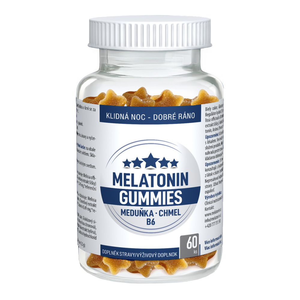 Clinical Melatonin Gummies 60 pektinových bonbónů Clinical