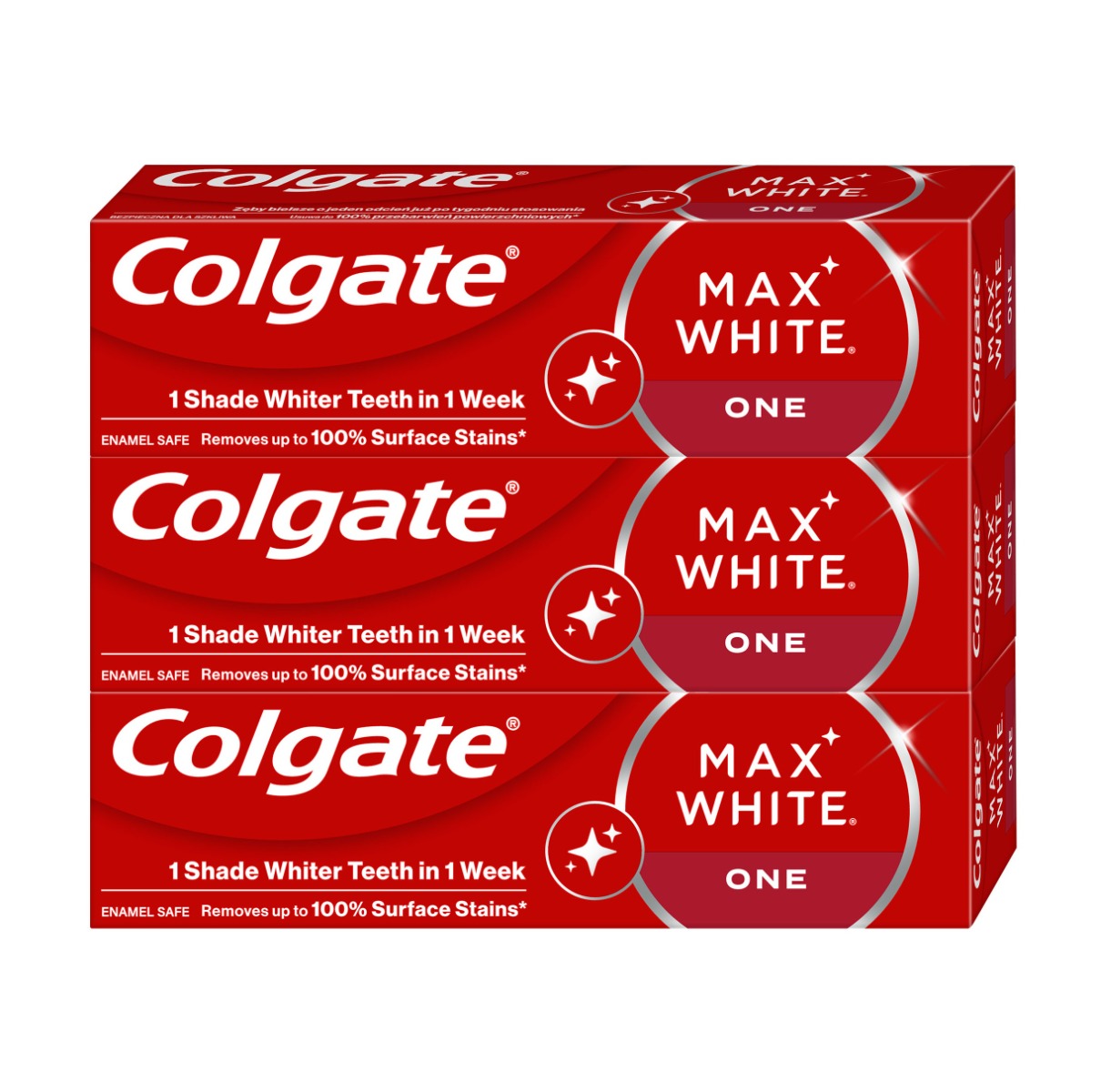 Colgate Max White One bělicí zubní pasta 3x75 ml Colgate