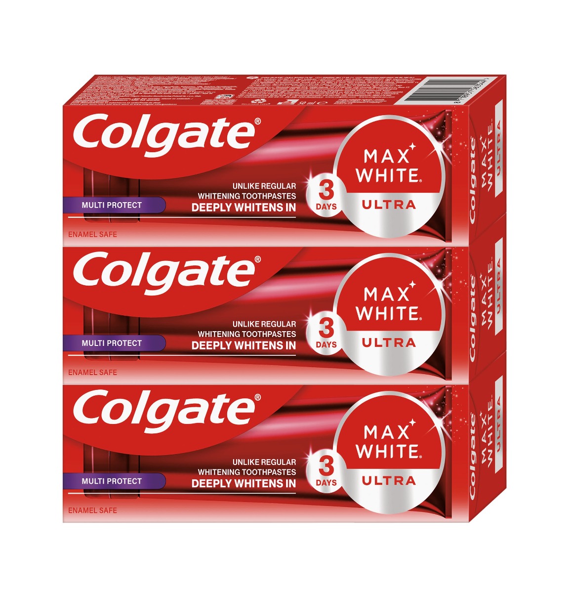 Colgate Max White Ultra Multiprotect bělicí zubní pasta 3x50 ml Colgate