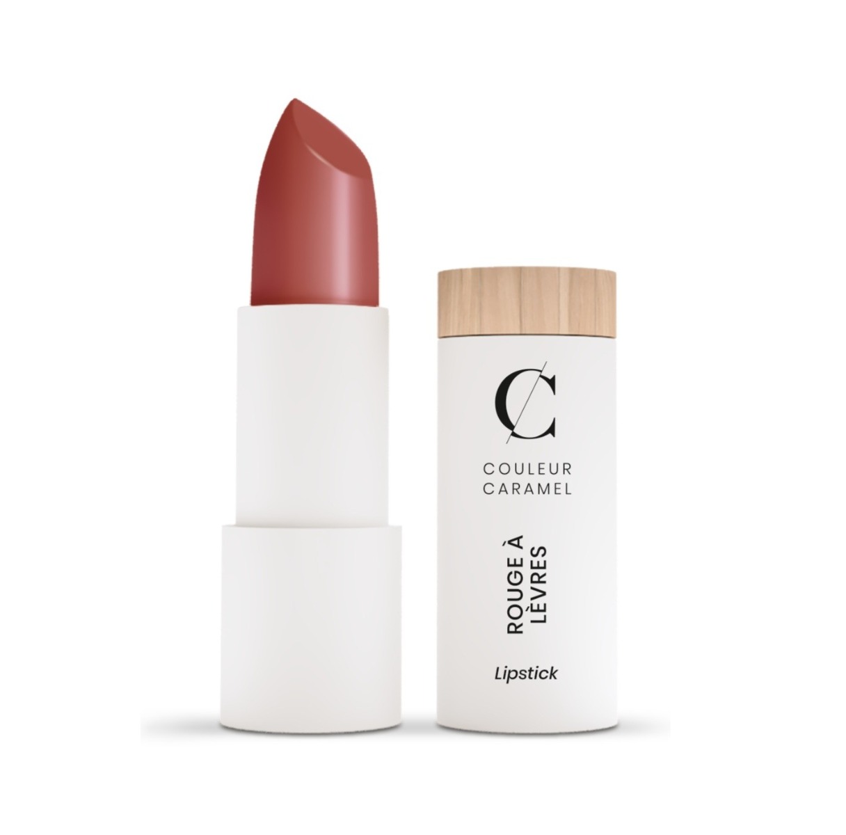 Couleur Caramel BIO 126 Rosy Beige matná rtěnka 3