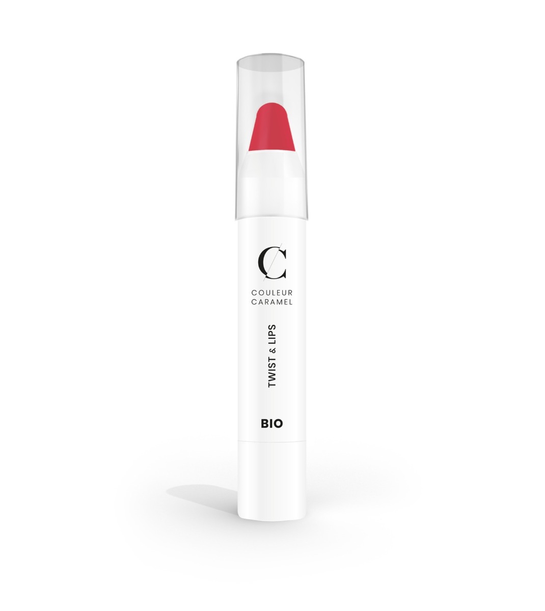 Couleur Caramel BIO Twist & Lips 411 Pink rtěnka v tužce 3 g Couleur Caramel