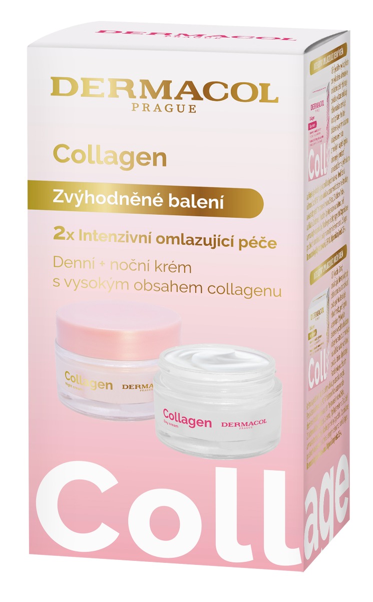 Dermacol Collagen Denní a noční krém 2 ks Dermacol