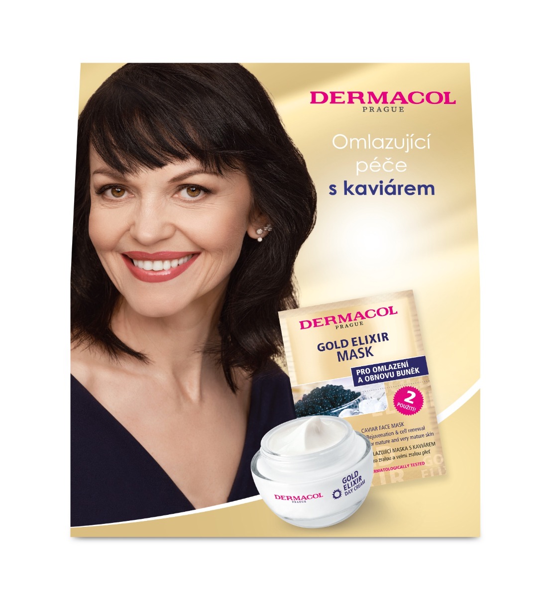 Dermacol Gold Elixir Dárková sada 3 ks Dermacol