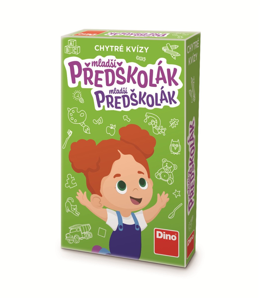 Dino Toys Chytré kvízy mladší předškolák 60 kartiček Dino Toys