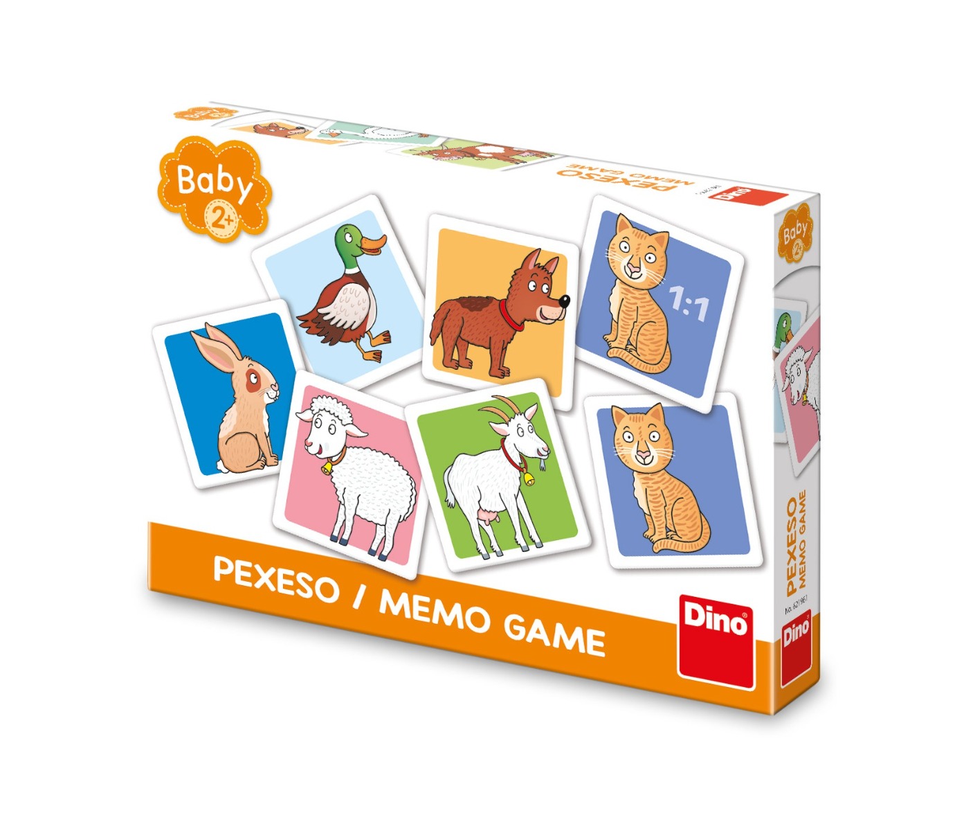 Dino Toys Domácí zvířátka Pexeso Baby 24 kartiček Dino Toys