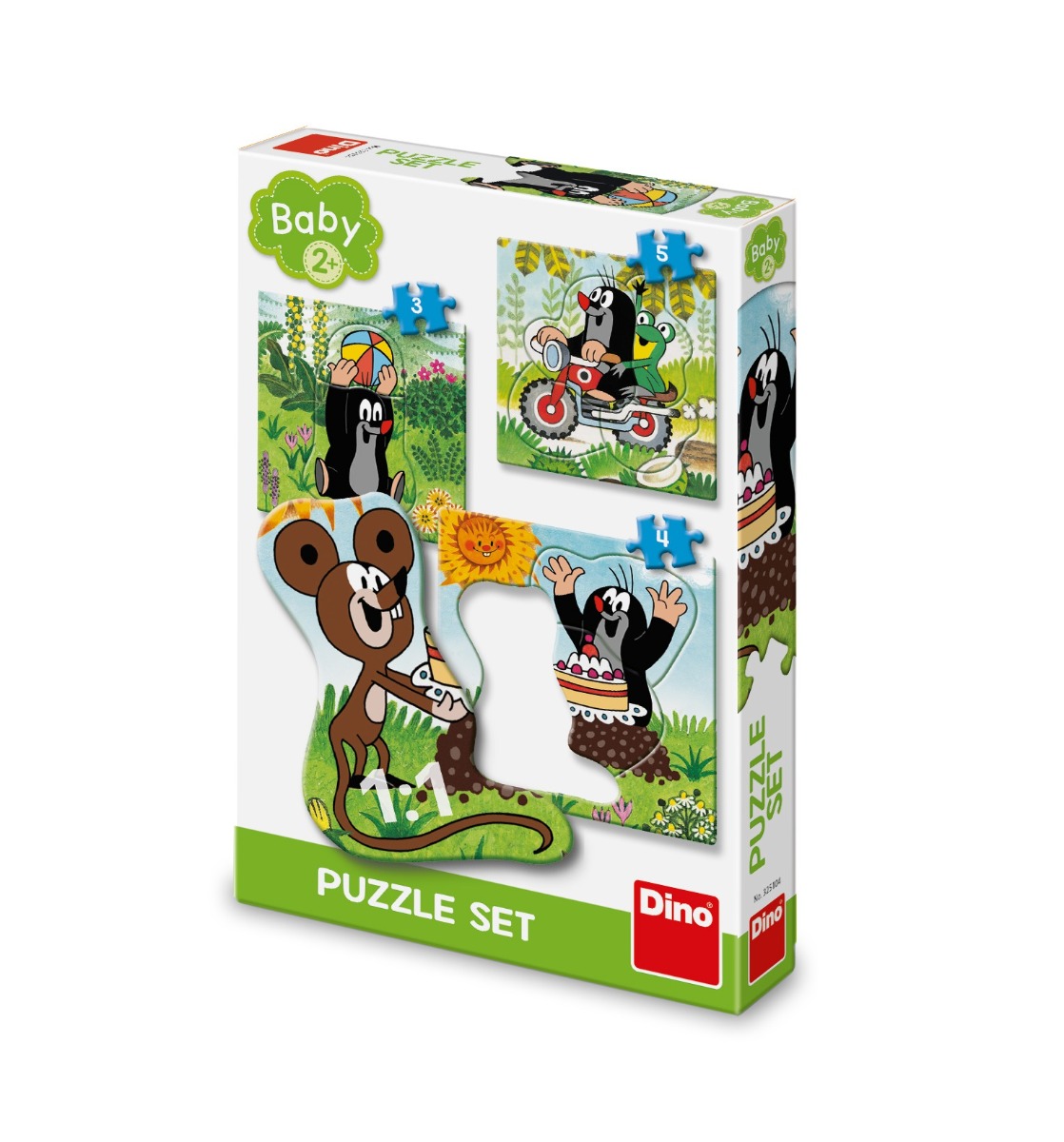Dino Toys Krtek na louce Baby Puzzle set 12 dílků Dino Toys