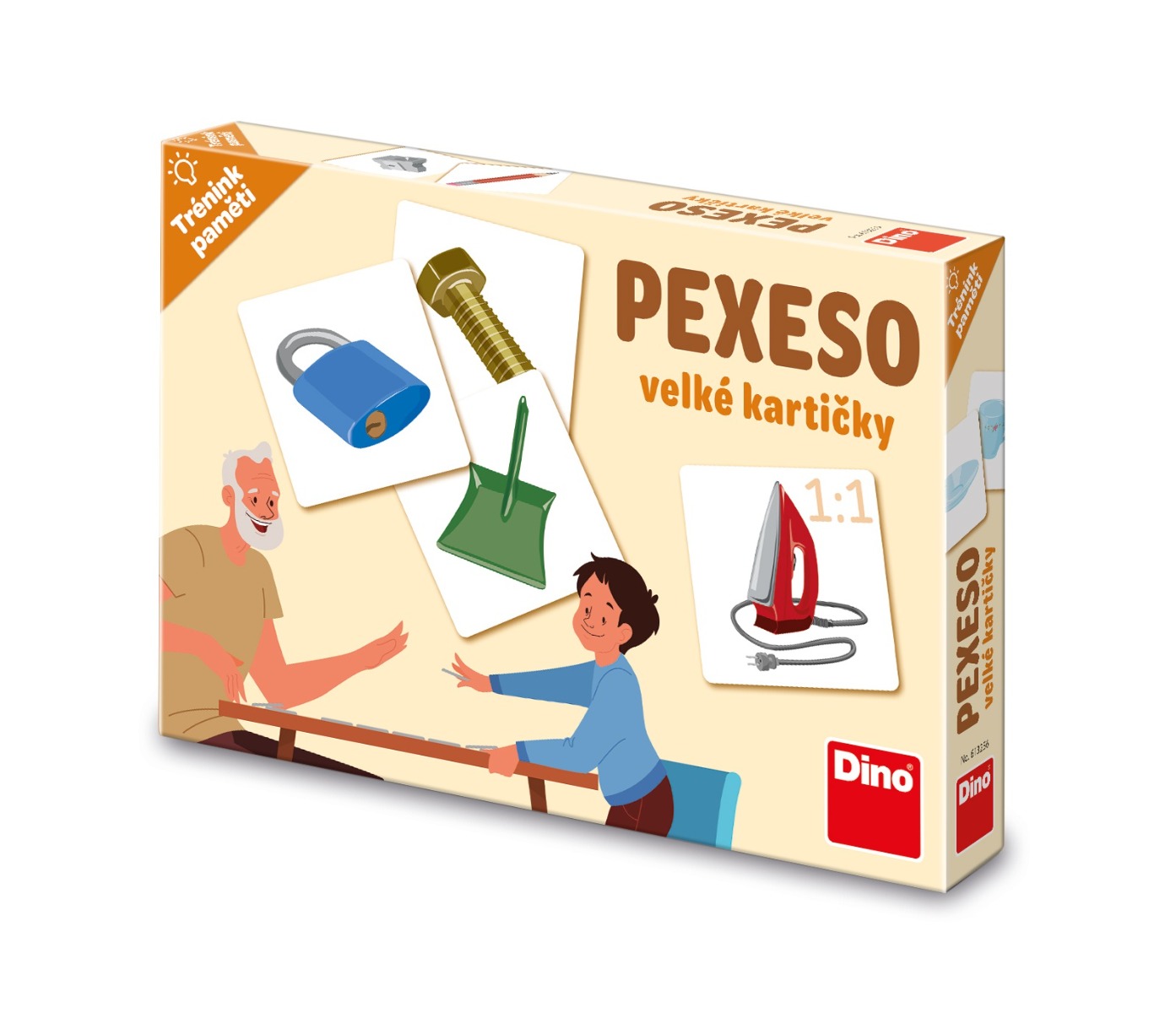 Dino Toys Trénink paměti Pexeso Předměty 24 kartiček Dino Toys