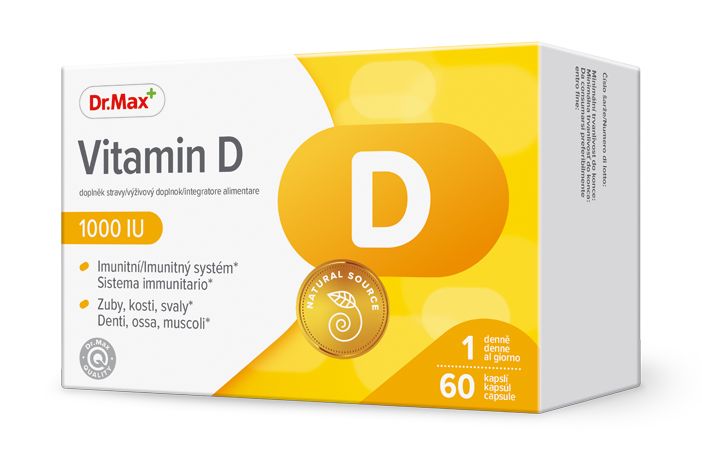 Dr. Max Vitamin D 1000 I.U. 60 kapslí Dr. Max