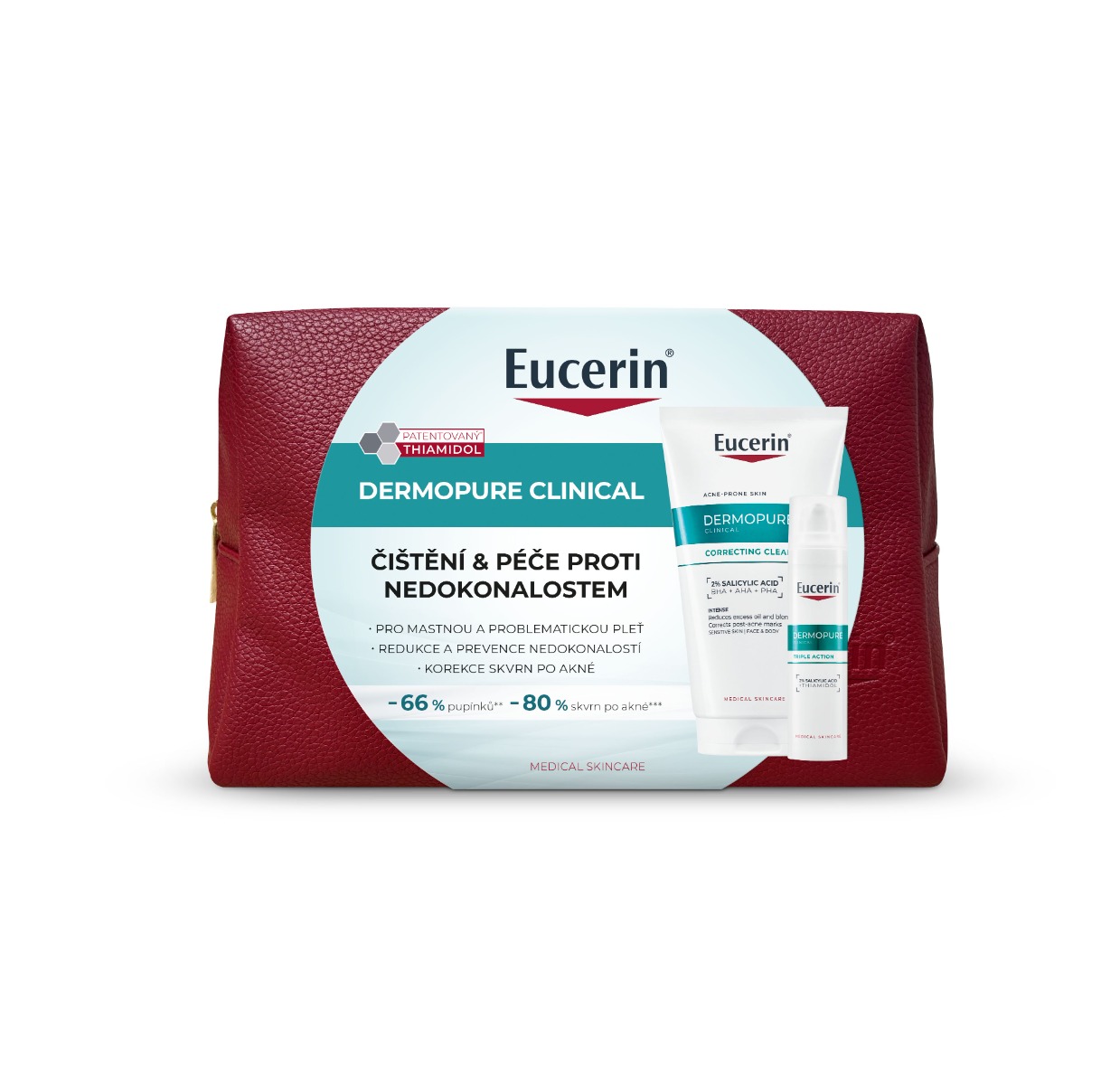 Eucerin DermoPure Clinical vánoční kazeta 2 ks Eucerin