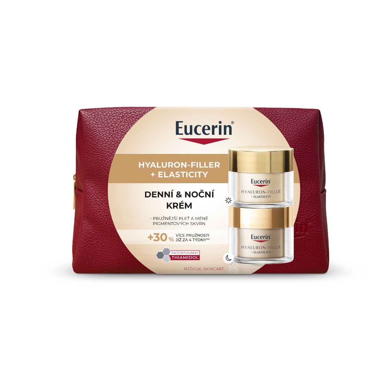 Eucerin Hyaluron-Filler + Elasticity vánoční kazeta 2x50 ml Eucerin