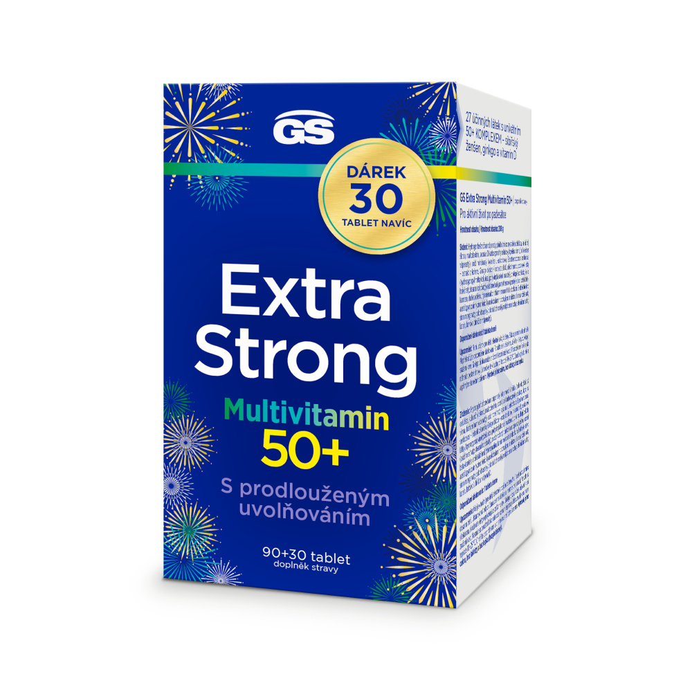 GS Extra Strong Multivitamin 50+ 90+30 tablet NAVÍC GS