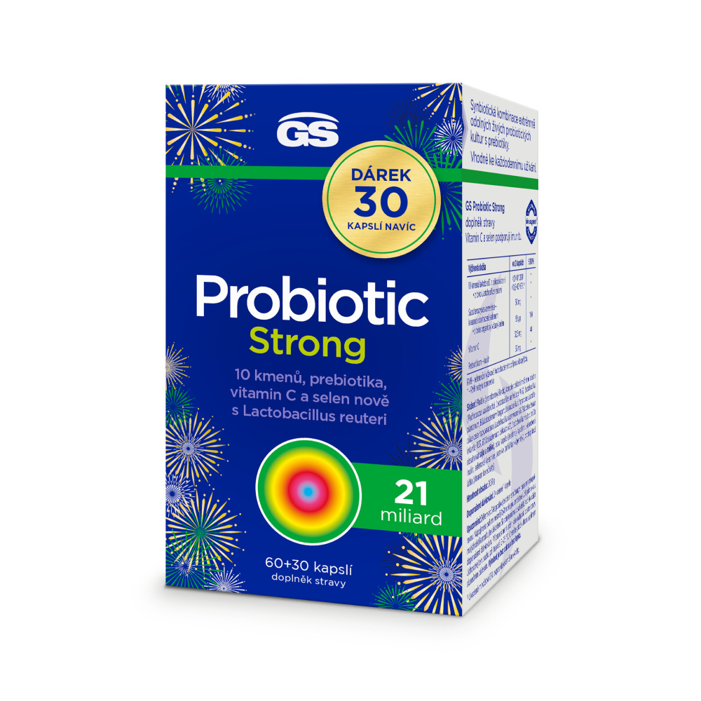GS Probiotic Strong 60+30 kapslí NAVÍC GS