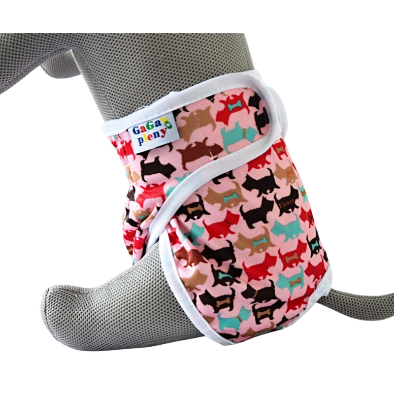 GaGa's pleny Kalhotky pro psy Růžový pes L GaGa's pleny