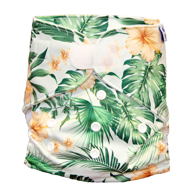 GaGa's pleny Látková plena AIO Ibišek na suchý zip GaGa's pleny