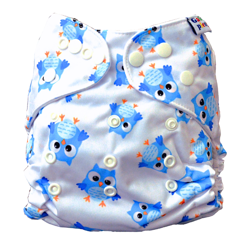 GaGa's pleny Látková plena AIO Sova bílá GaGa's pleny