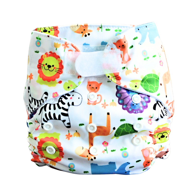 GaGa's pleny Látková plena AIO Zoo na suchý zip GaGa's pleny