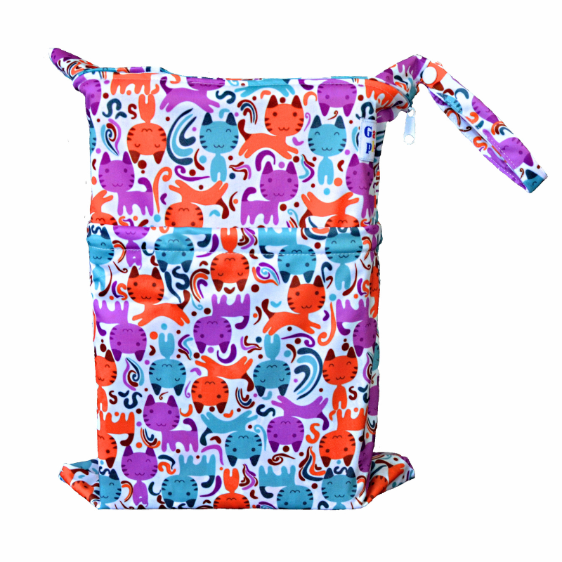 GaGa's pleny Nepromokavý pytel Barevné kočky GaGa's pleny