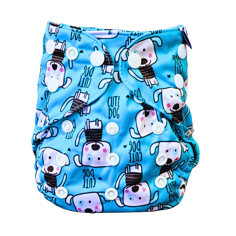 GaGa's pleny Novorozenecké svrchní kalhotky Pejsek na patentky GaGa's pleny