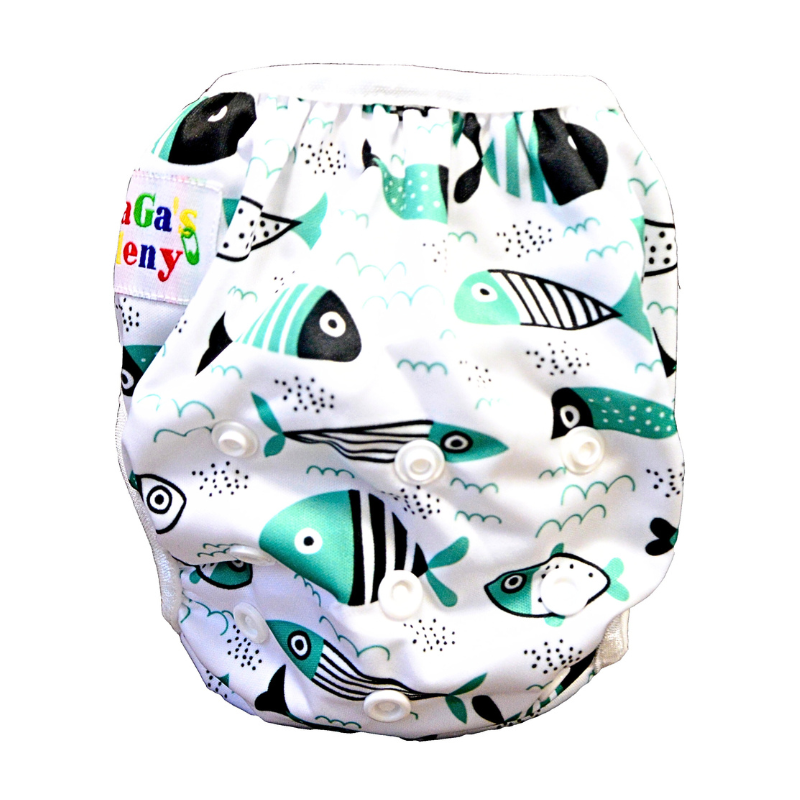 GaGa's pleny Plenkové plavky pro miminko Fish GaGa's pleny