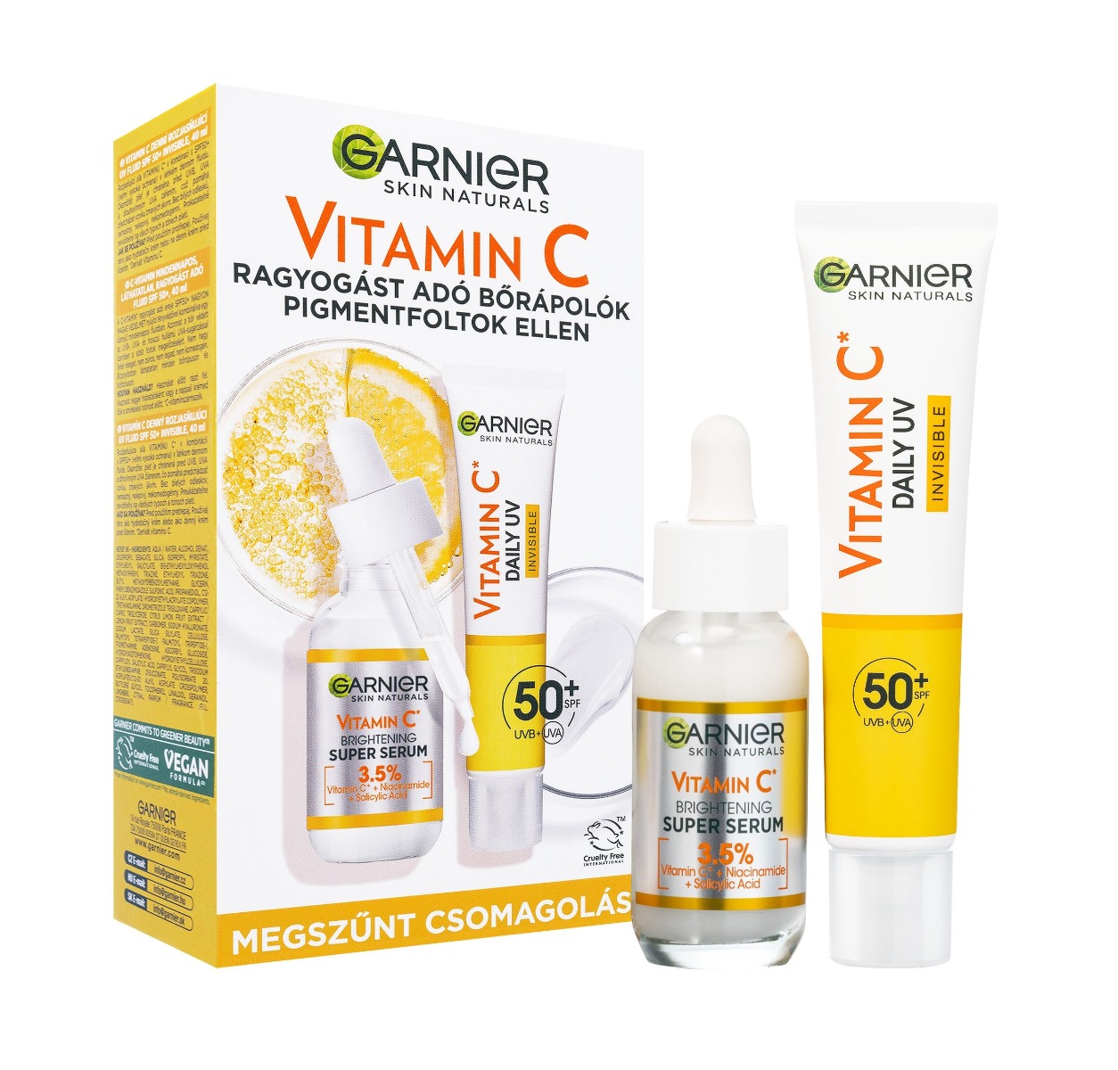 Garnier Skin Naturals Sérum a fluid s vitaminem C 2 ks Garnier