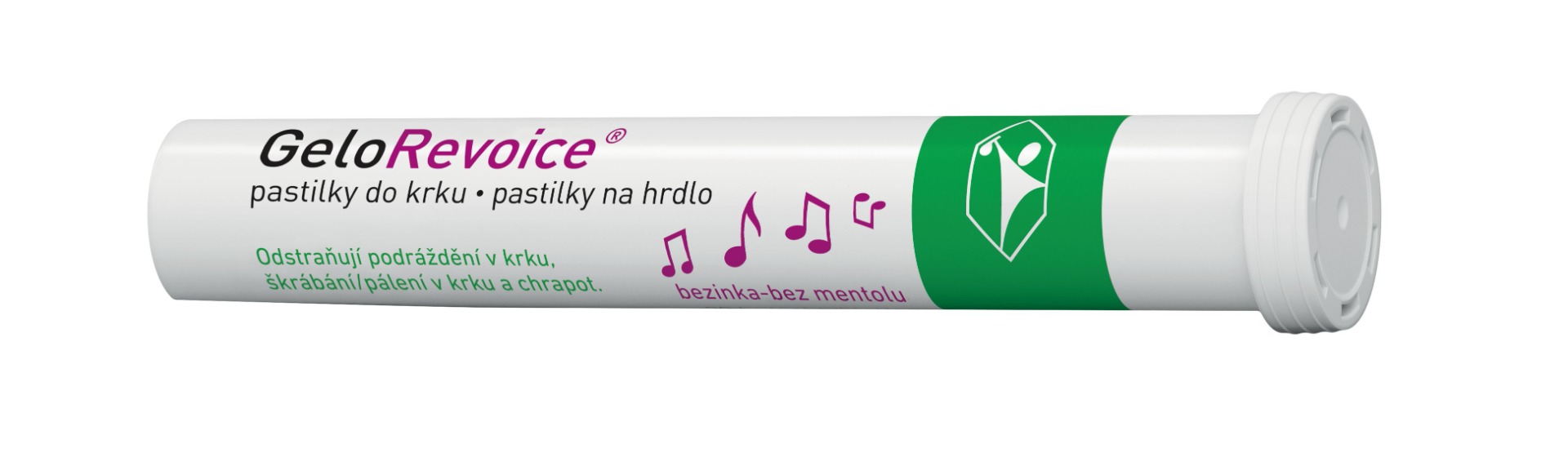 GeloRevoice Bezinka - bez mentolu pastilky do krku 20 ks GeloRevoice