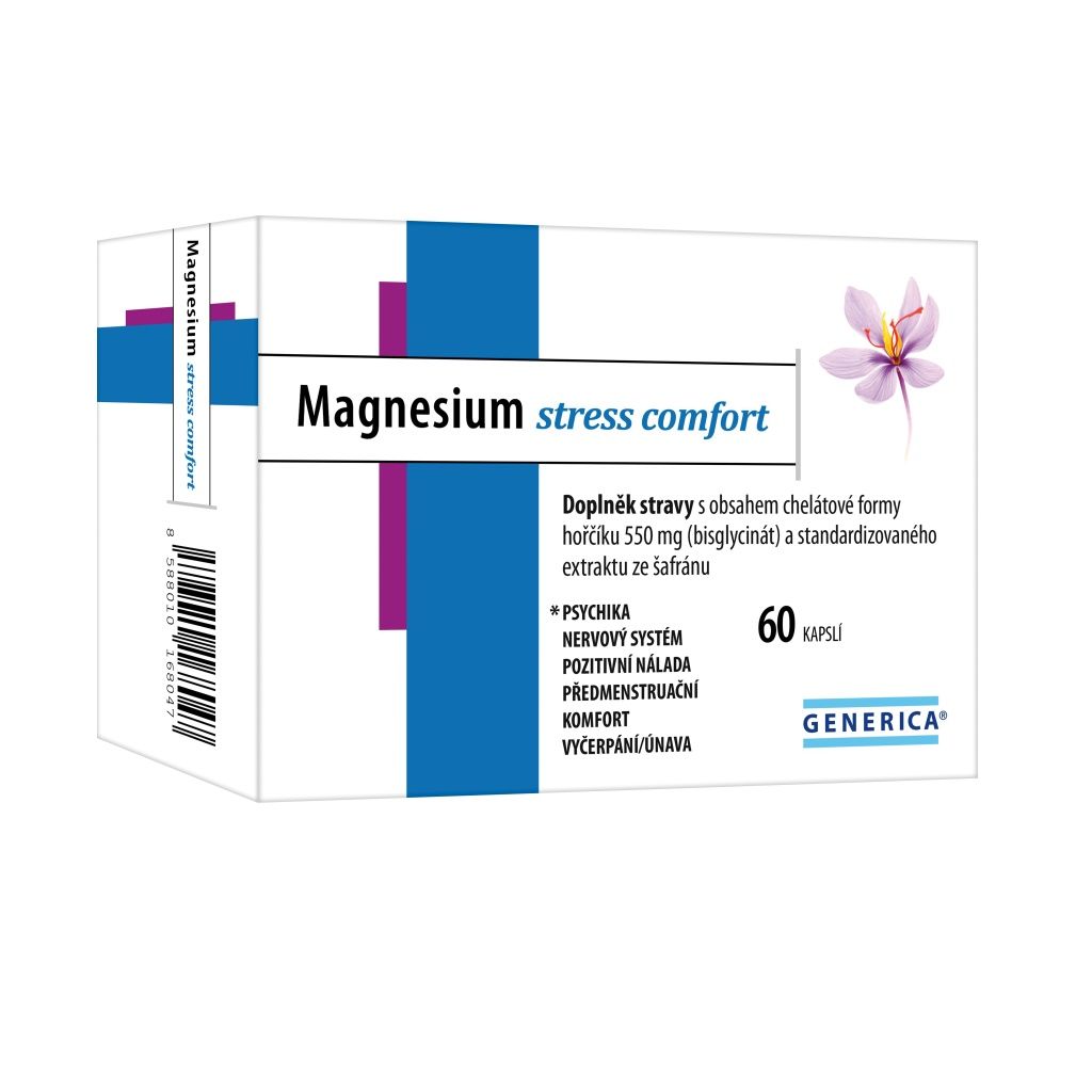Generica Magnesium stress comfort 60 kapslí Generica