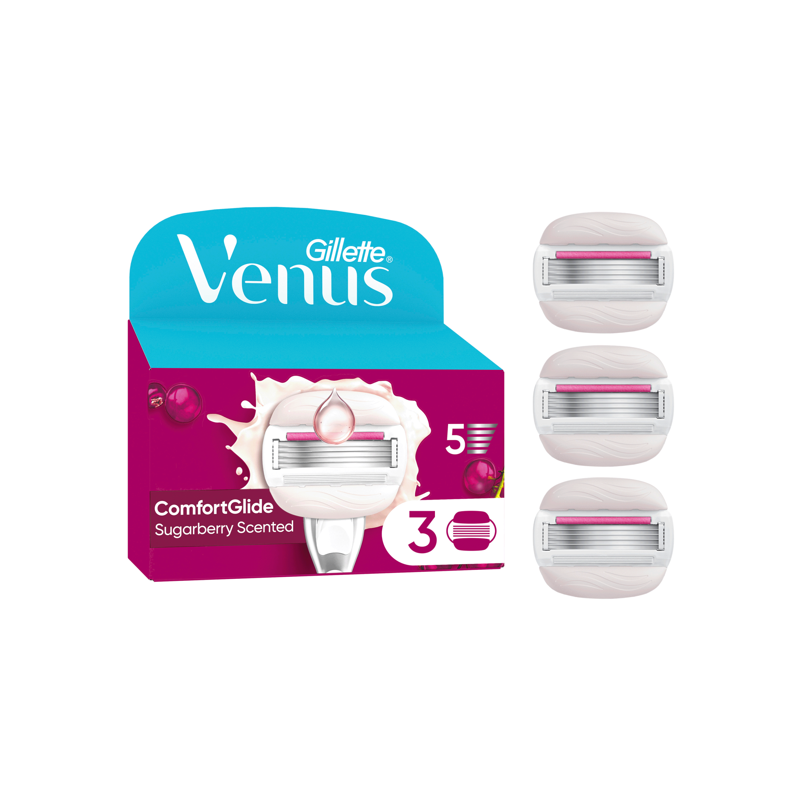 Gillette Venus ComfortGlide Miami náhradní hlavice 3 ks Gillette