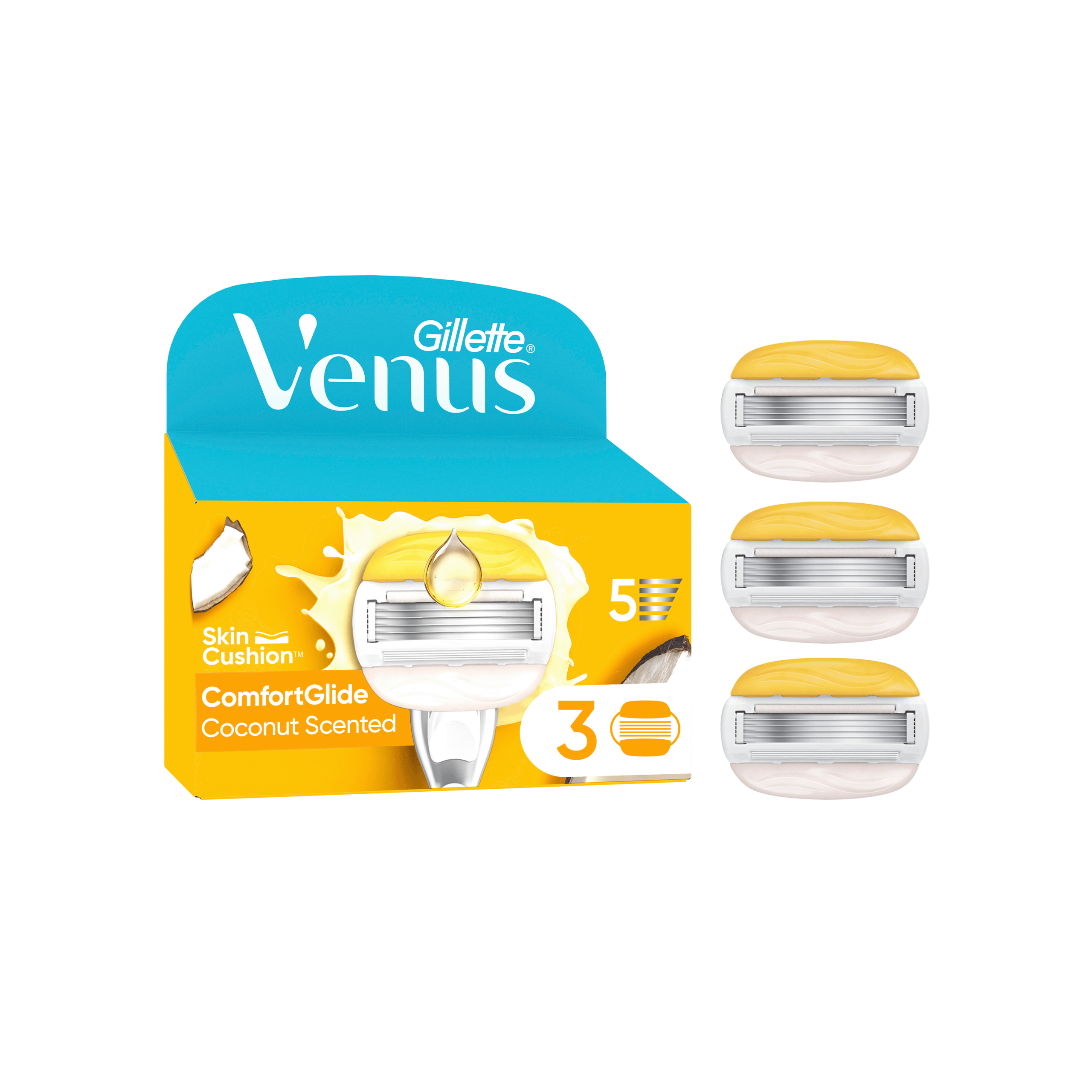 Gillette Venus Comfortglide Coconut náhradní hlavice 3 ks Gillette