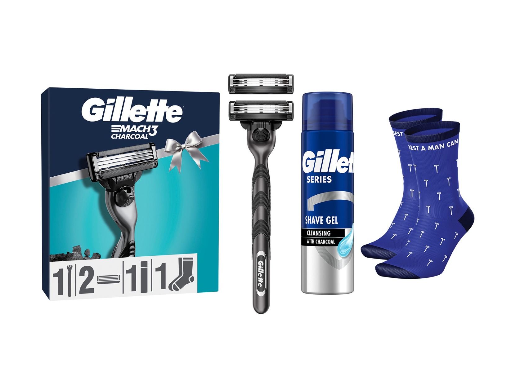 Gillette Xmass sada holicí strojek + 2 hlavice