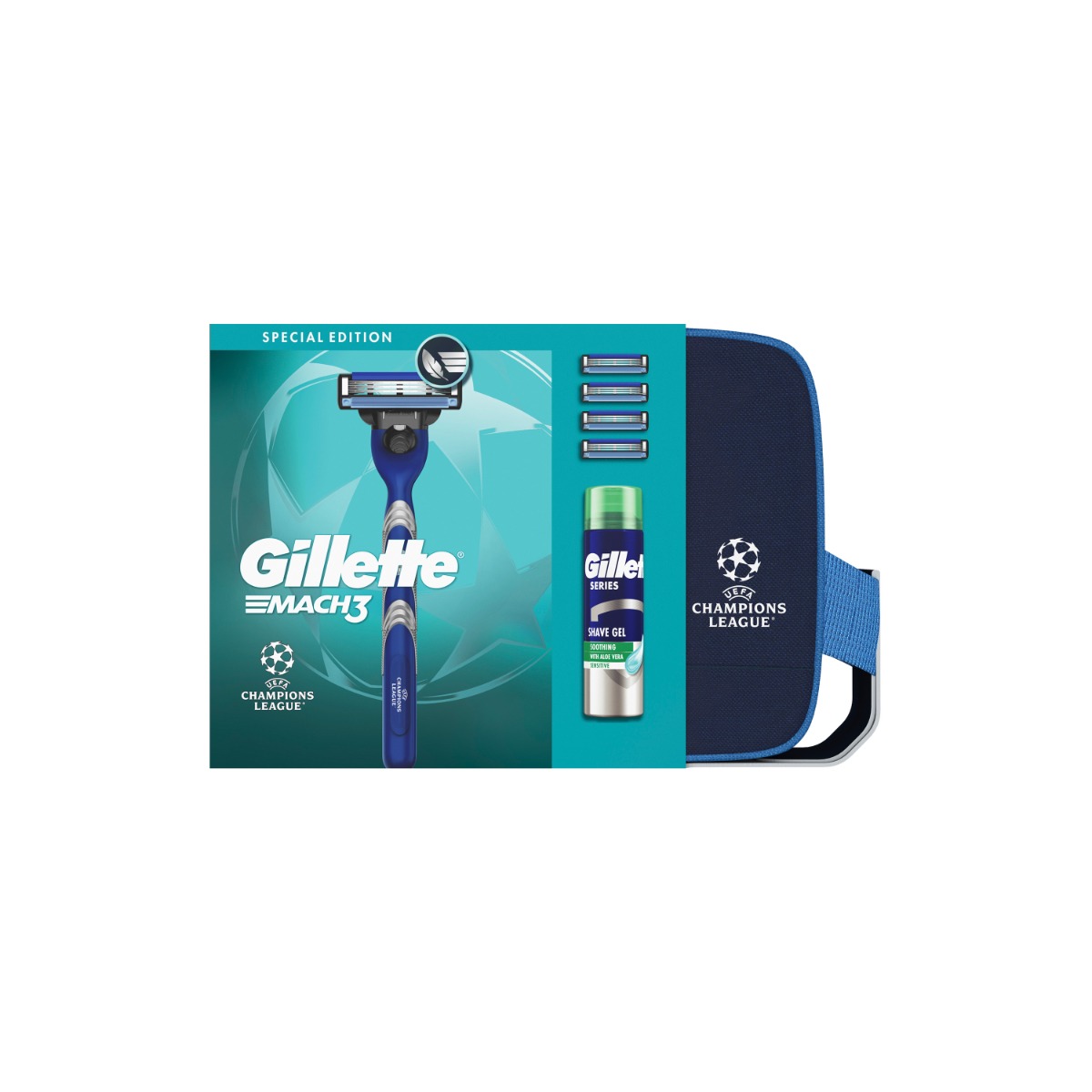 Gillette Xmass sada holicí strojek + 4 hlavice