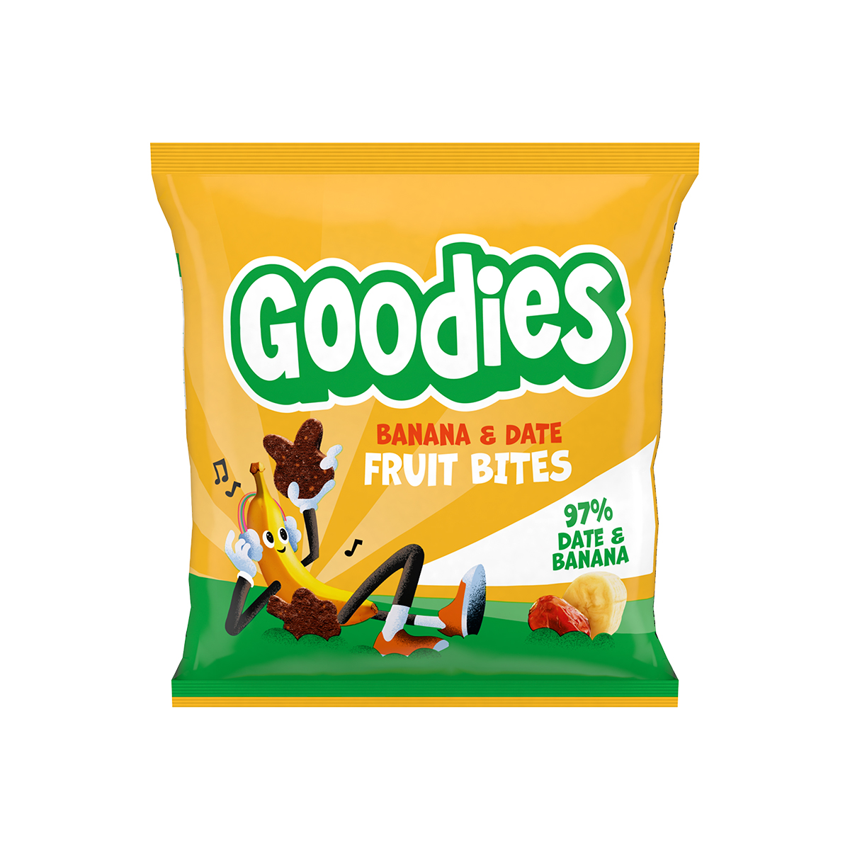 Goodies Fruit Datlovo-banánové kousky 20 g Goodies
